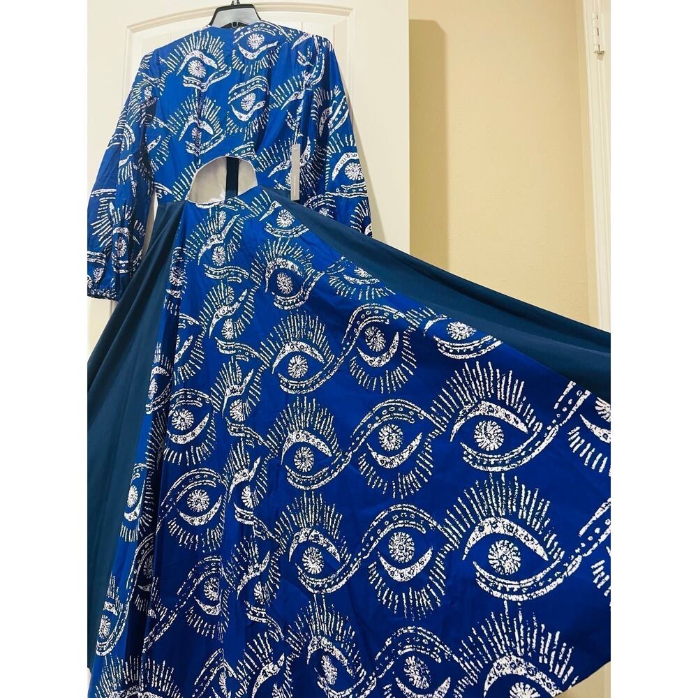 NWT❤️Anthro Kahindo Long-Sleeve Cutout Dress szS - Picture 8 of 12